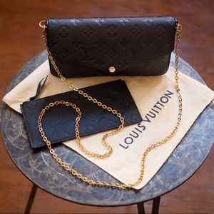 Louis Vuitton leather Pochette Felicie Bag